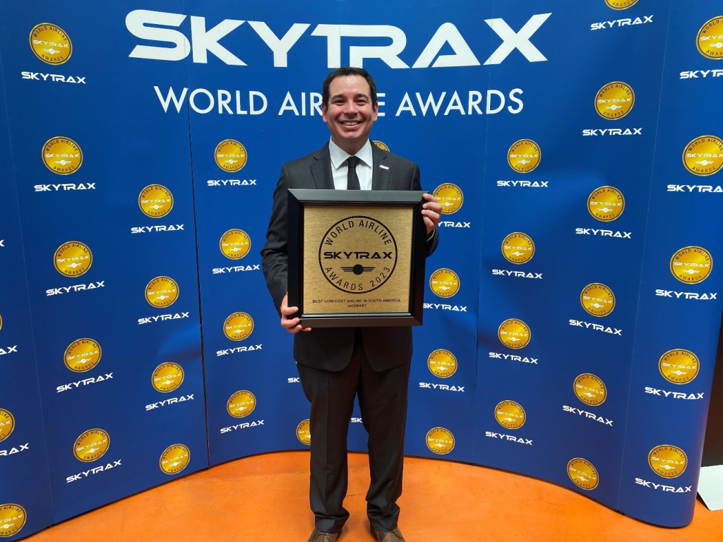 JetSMART Airlines es premiada como la mejor aerolínea low cost de Sudamérica por Skytrax World Airline Awards 