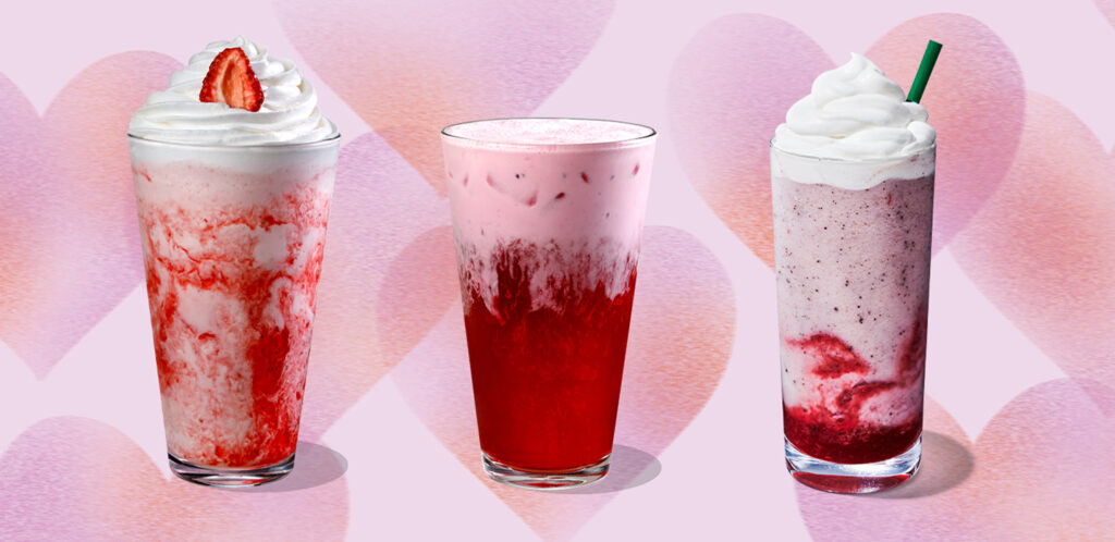 Cupido está en el aire con las nuevas bebidas de San Valentín