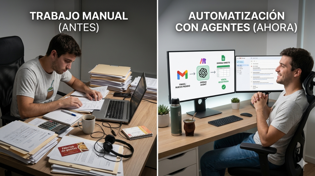 Cómo automatizar tu rutina de trabajo con agentes de IA gratuitos desde Uruguay